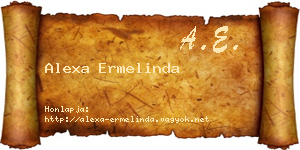 Alexa Ermelinda névjegykártya
